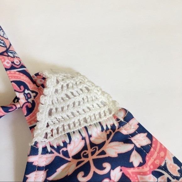 Xhilaration Pink Crochet Detail Bikini - Picture 4 of 8